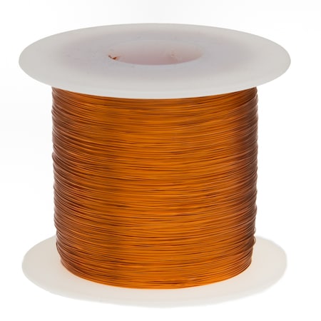 REMINGTON INDUSTRIES Magnet Wire, Enameled Copper Wire, 24 AWG, 1.0 Lbs, 790' Length, 0.0220" Diameter, 200°C, Natural 24H200P